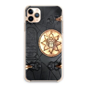 Totenbuch Hülle IPhone 15 14 13 12 Plus Max Mini Anubis Symbol Hülle Google Pixel 8 7 6 Pro Samsung S24 23 22 21 Ultra FE Note 20 10