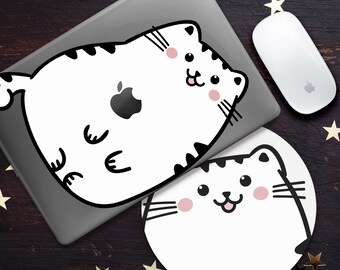 猫好きのためのMacBook Pro 16ケース / かわいい黒猫のMacカバー