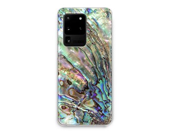 Abalone Shell case IPhone 15 14 13 12 Max Mini Plus Gold Marble Art Google Pixel 8 7 6 Pro Blue Ocean Samsung S24 23 22 21 Ultra FE Note 20