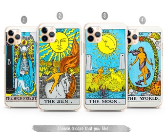 Tarot cards  case IPhone 14 13 12 11 Pro Max Mini High Prieste Sun Moon World Google Pixel 7 6  5 4 A XL Samsung S22 21 20 Ultra Note 20 10