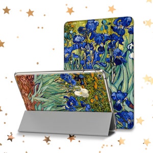 Irises Vincent van Gogh iPad Air 2 3 4 5 cover Classic Art case iPad Mini 6 5 4 iPad 9.7 10.2 10.9 iPad Pro 10.5 11 12.9 2021 2022 iPad 3 4 image 2