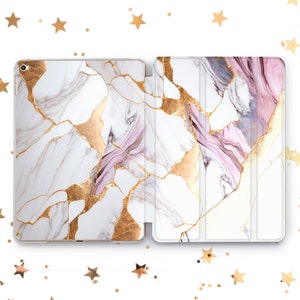 Gold Marble iPad Case - Compatible with Air, Pro, Mini