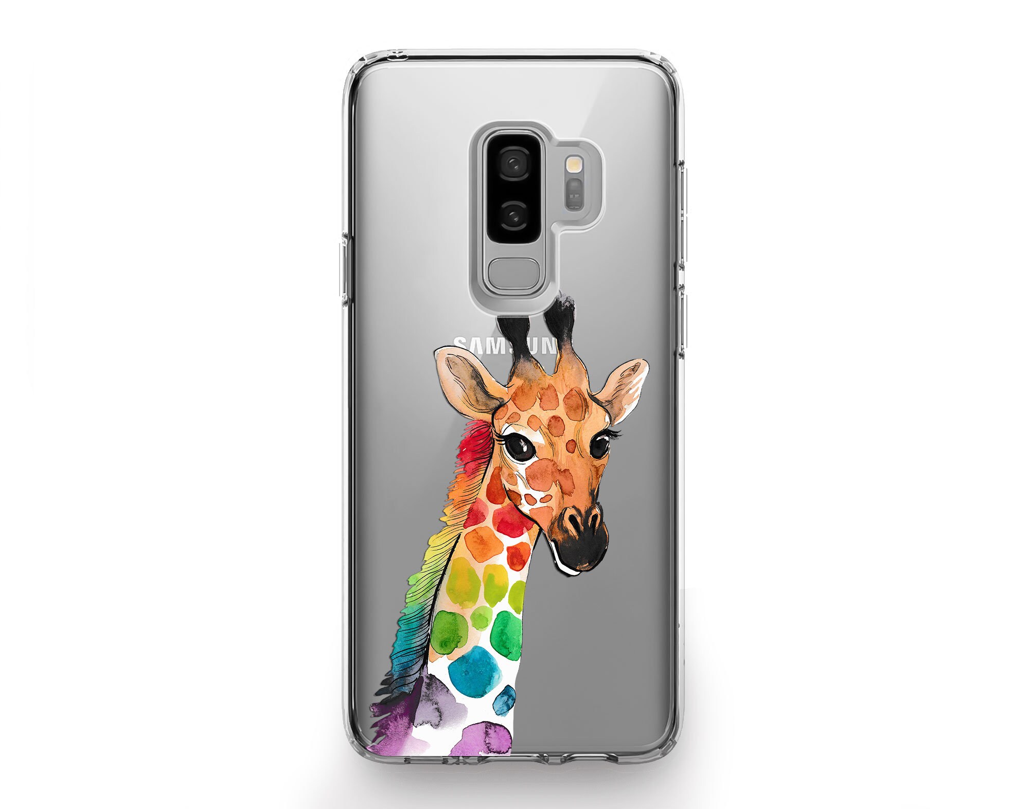 Colored giraffe case IPhone 12 11 Pro Max XR XS X 8 SE Mmdance | Etsy