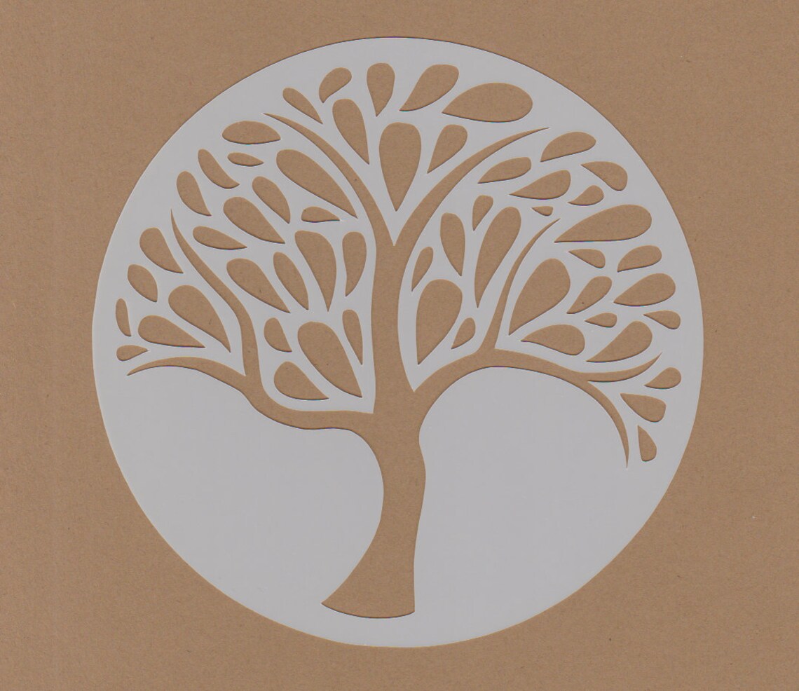 Reusable 7mil Tree of Life Stencil 01 | Etsy