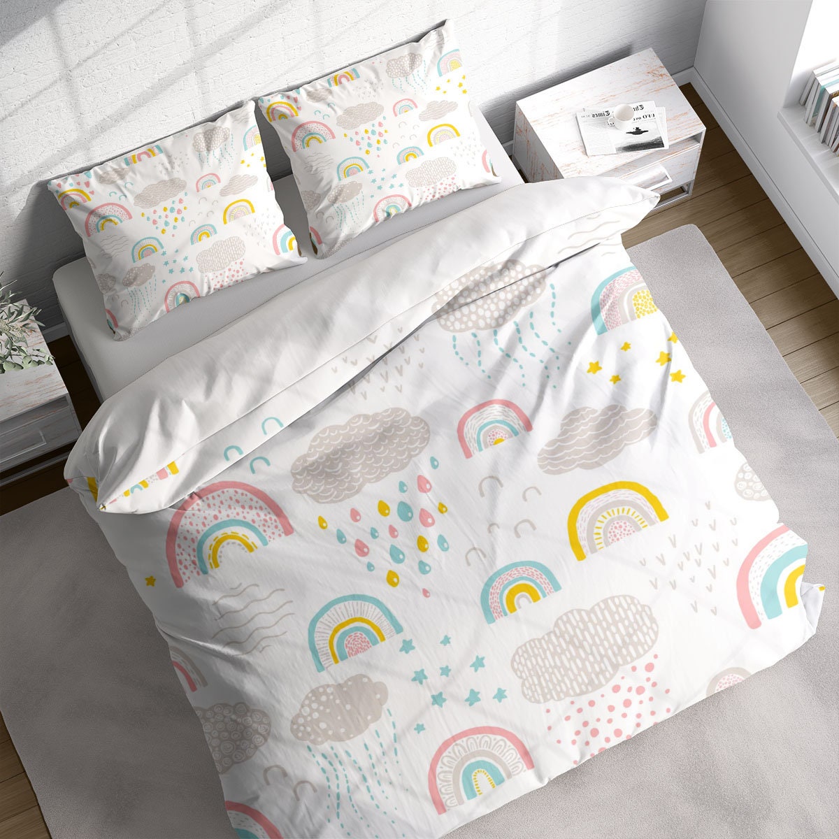 3D Shining Sky 2 Bed Pillowcases Quilt Duvet Cover Set Single Queen King Size AU 3D Shining Sky 2 Bed Pillowcases Quilt Duvet Cover Set Single Queen King Size AU