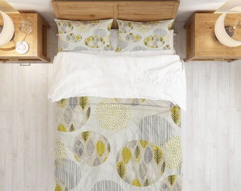 FANSU Kids Girls Boys Duvet Cover 2 Piece Bedding Set, 3D Sunflower Print Children Quilt Cover & Pillow Set For Nursery Toddler Cot Single Size Bed (Daisy,120x150cm+40x60cm