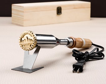 Electric wood Branding Iron,Wood theme logo Branding iron,Custom Branding iron,Big tree logo Branding iron