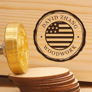 American flag themed stamp,Electric Iron, Wood Branding Stamp,Custom leather stamp,Christmas gift for woodworker.