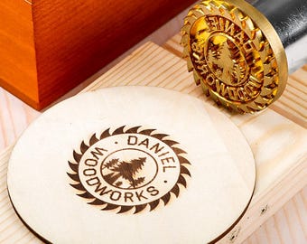 Custom Wood Branding Iron, Woodworking Logo Stamp.