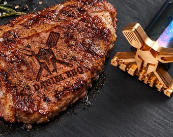 Custom branding iron for meat,Bull head logo Branding iron,BBQ Brand Iron,Steak Branding,Burger Branding Iron,custom brass stamp.