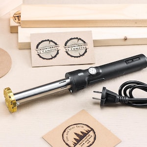 Marca de madera personalizada para carpinteros / Sello para quemar madera / Marca de madera eléctrica para madera / Marca de madera personalizada para regalo