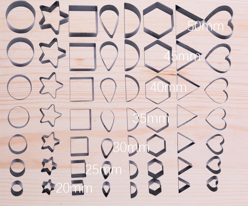 Shape Leather Cutting Dies Set Leather Punch Die Set Leather Etsy