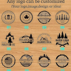 Brand Iron for Wood, Custom Branding iron,Electric Branding Iron,Chainsaw logo stamp,Forest logo Branding iron