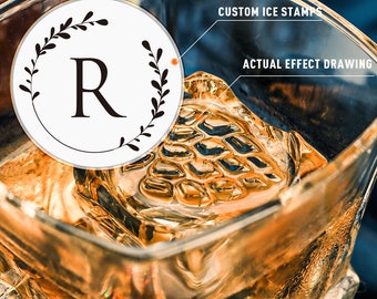 Make your logo custom Ice Cube,Custom Logo Ice Cube Stamp For Ice Cubes, Ice stamp custom,Gift For Bartenders.