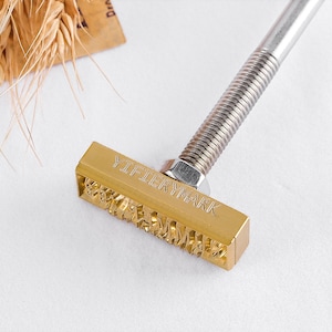 YIFIERYMARK Custom flame heated Brand Iron, Custom branding iron for food, cake branding, Bread Branding, steak brand iron.