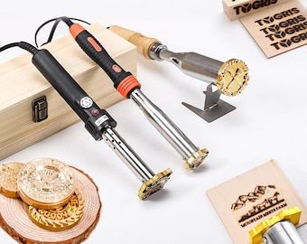 Custom Wood Branding Iron for Woodworking,Electric branding iron for woodworks.Customized leather stamps.