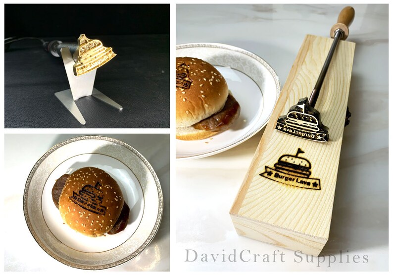 Branding iron for burger/Branding iron for food/ Cake Branding Etsy