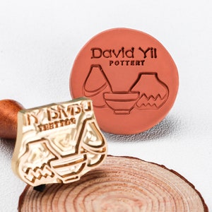 Personalisierter Tonstempel, Brass Clay Stamper Custom, Anpassung Ihrer eigenen Stempel, Custom Handmade Stamp, Seifenstempel Custom.