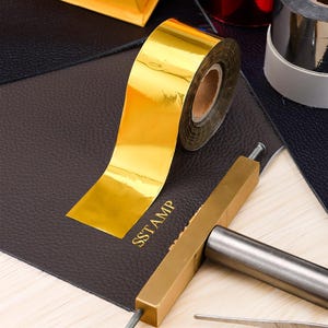 Hot Foiling Papier, Heißprägefolie, Heissprägefolie, Goldfolie, Heißprägefolie, Weihnachtsgeschenk. Die Breite beträgt 2 cm.
