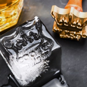 Custom Ice Cubes Branding Stamp,Business Logo Ice Cube Stamp,Ice Cube Burning,Brand Iron For Ice Cube,Iron Gift,Ice Cube Logo,Copper Mold