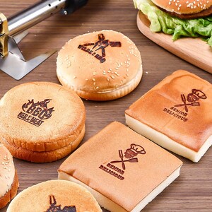 Personalized Burger Stamp,Burger Branding Iron Custom,Branding Iron Brand iron for food flame heaeted iron/Custom Electric branding iron