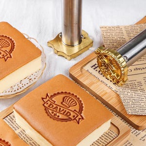 Ferro da stiro per torte / ferro da stiro per alimenti personalizzato / ferro da stiro per pane e panini per hamburger / ferro da stiro personalizzato / ferro da stiro per bistecche