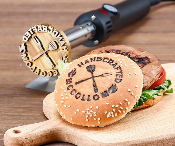 Ferro Da Marchio A Caldo Personalizzato Per Legno E Pelle - 2,5x2,5 Cm Con Manico - Incisione Su Misura Per Falegnami