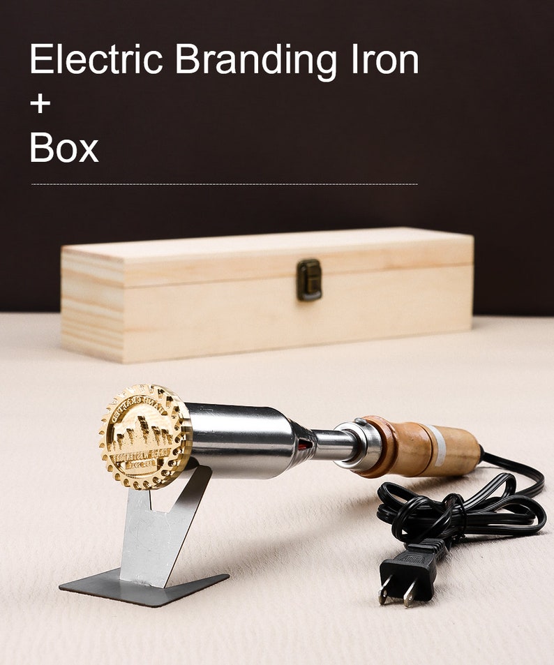 Custom wood branding iron, carpenter gift, woodwork gift,Custom electric branding iron Electric iron+box