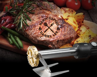 Meat Branding Iron for Food Personalized Steak branding iron with electric heater,Burger Brand Iron Custom,food branding