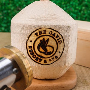 Signature soldering iron,Customizable coconut theme logo,Branding iron,Coconut stamp,Burning stamp,Wedding Brand Iron.