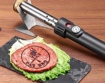 Branding Iron For BBQ, Custom Restaurant Logo Stamp, Electric Iron for Food, Branding Iron for Burger,Electric branding iron,Gift for dad