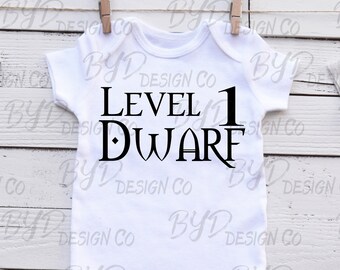 Annonce de bébé WoW SVG : joueur nain de niveau 1 (téléchargement numérique)
