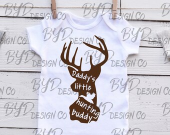 SVG de cheval de chasse copain de papa : Buck Silhouette couper fichier (téléchargement numérique)