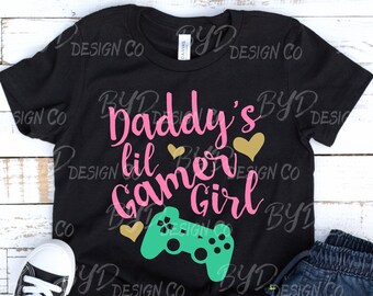 Lil Gamer Girl SVG à papa : Body bébé (fichier numérique)