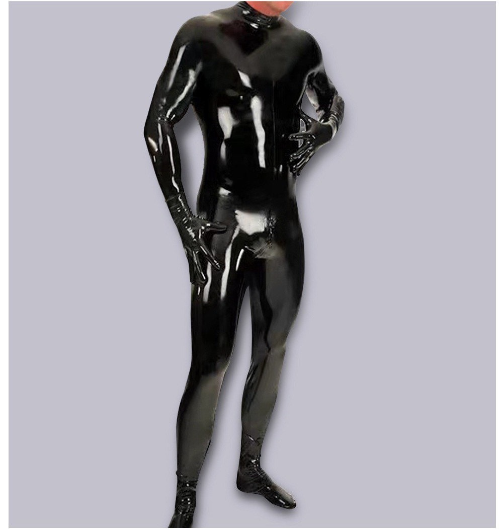 Black Latex Bodysuit 