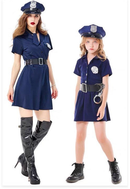 Adult Police Officer Costume Women's Police Officer Uniform 