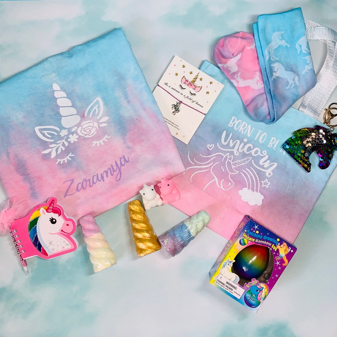 Personalized unicorn bundle gift set Etsy
