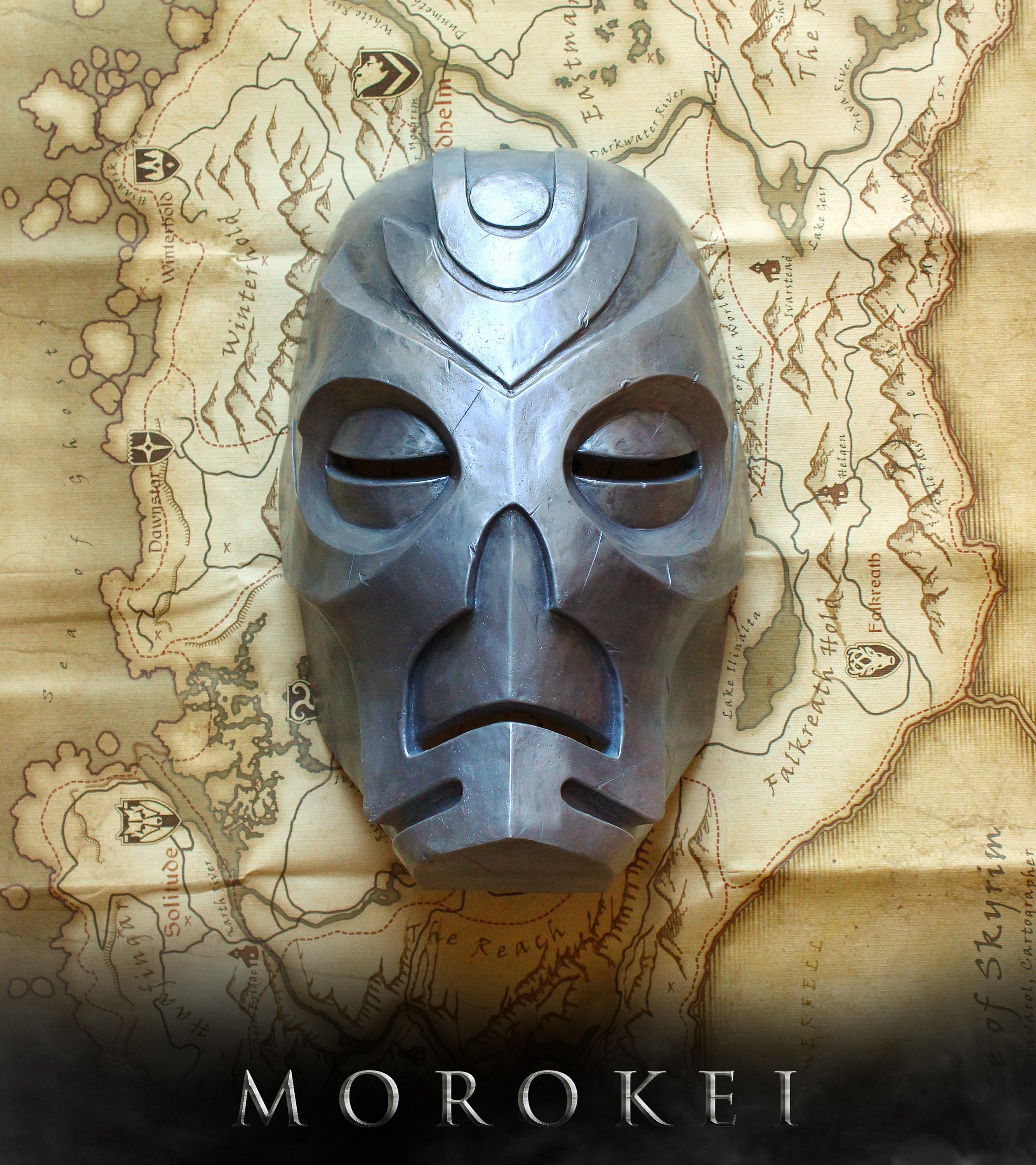 Realistic Skyrim Dragon Priest Mask Prop Replica Etsy