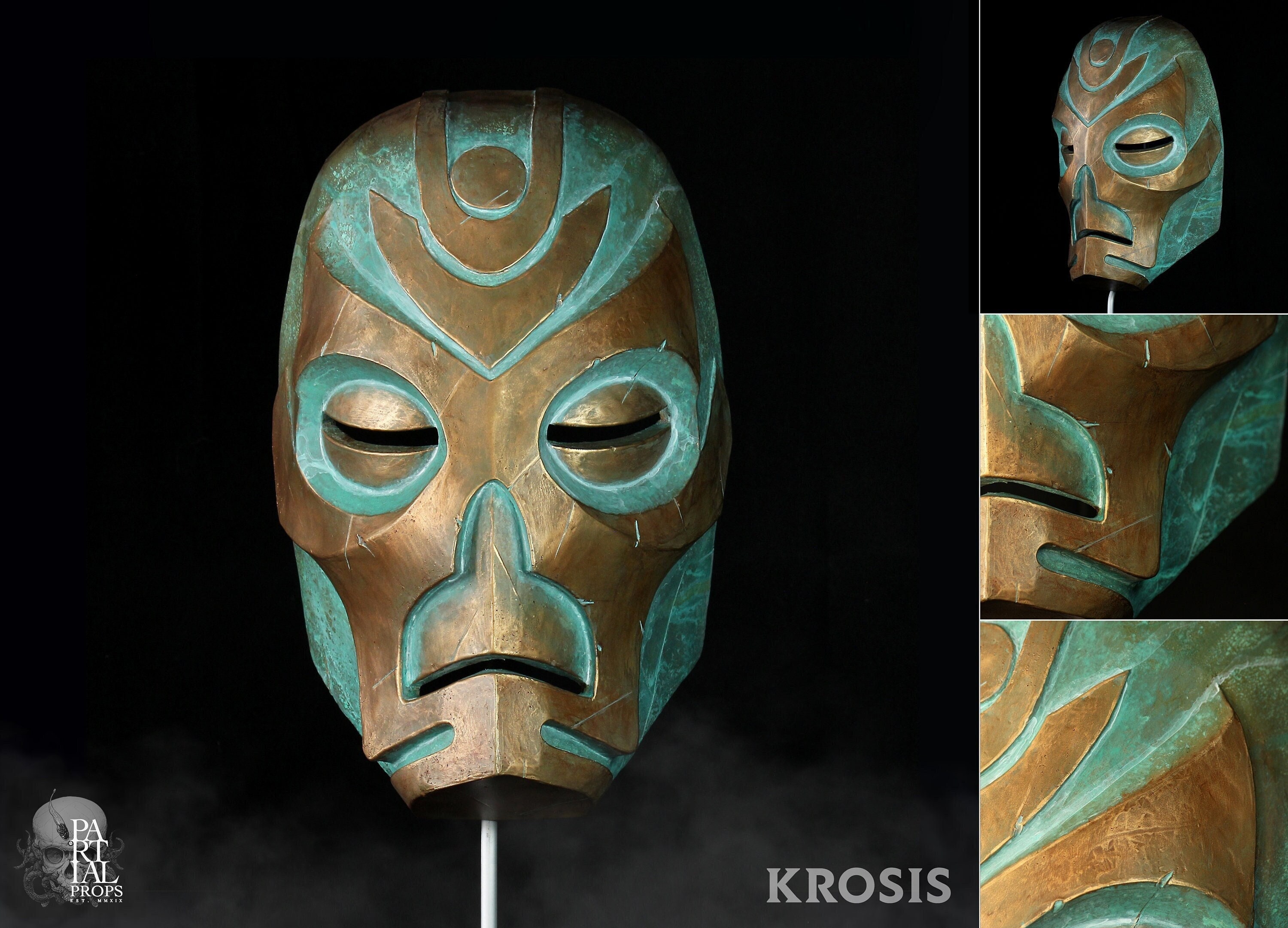 Reception I første omgang blok Realistic Skyrim Dragon Priest Mask Prop Replica - Etsy