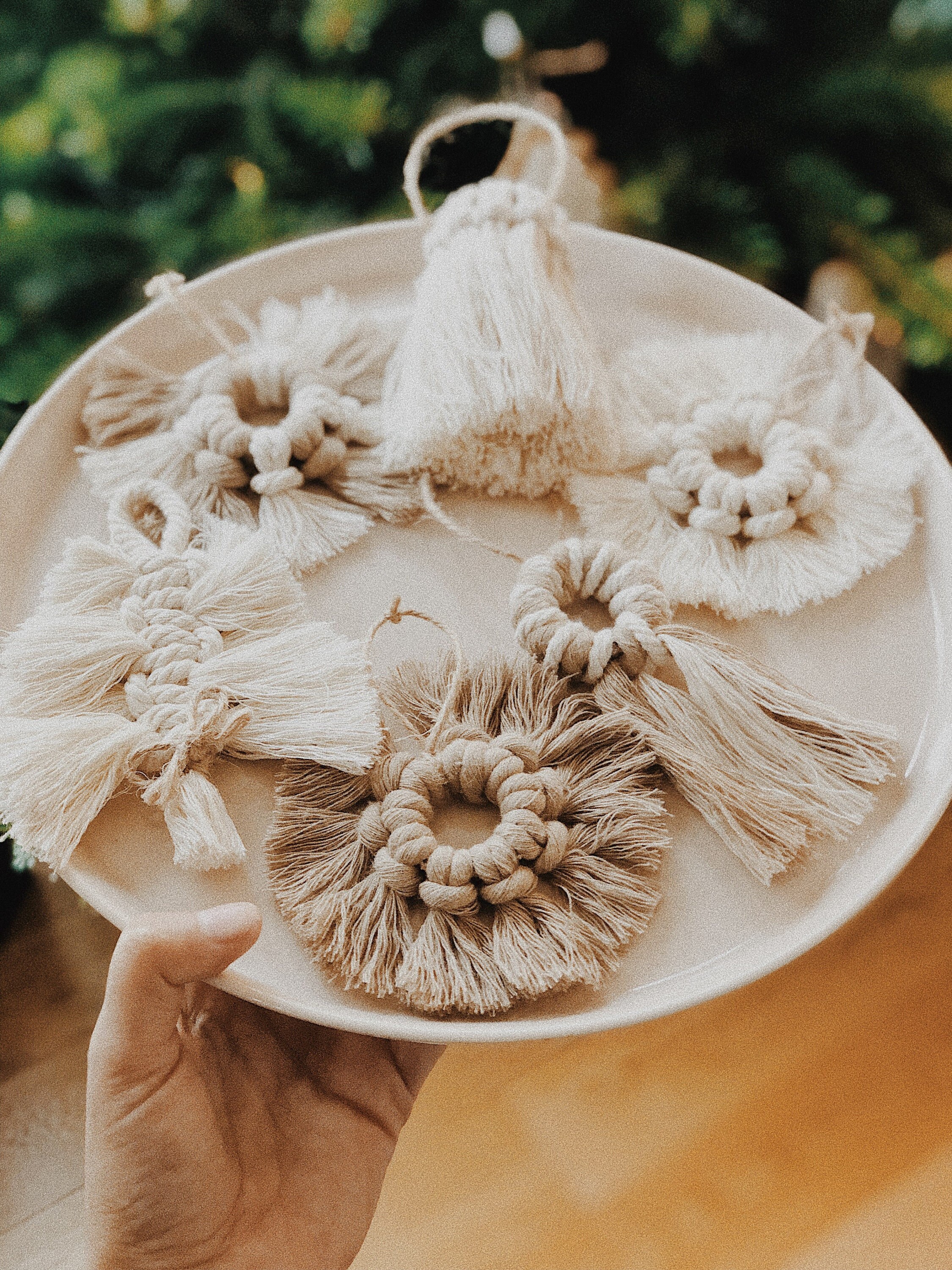 Décorations de Noël Macramé