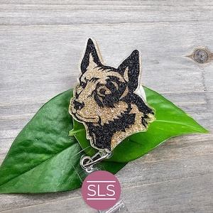 Australian Cattle Dog Badge Reel-Glitter Dog Badge Reel-Nursing Badge Reel-Dog Lover Gifts