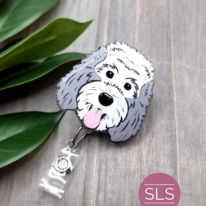 Doodle Badge Holder -  Singapore