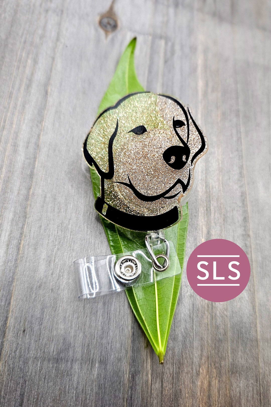 Yellow Labrador Badge Reellabrador Art Hospital Badge Reeldog Badge