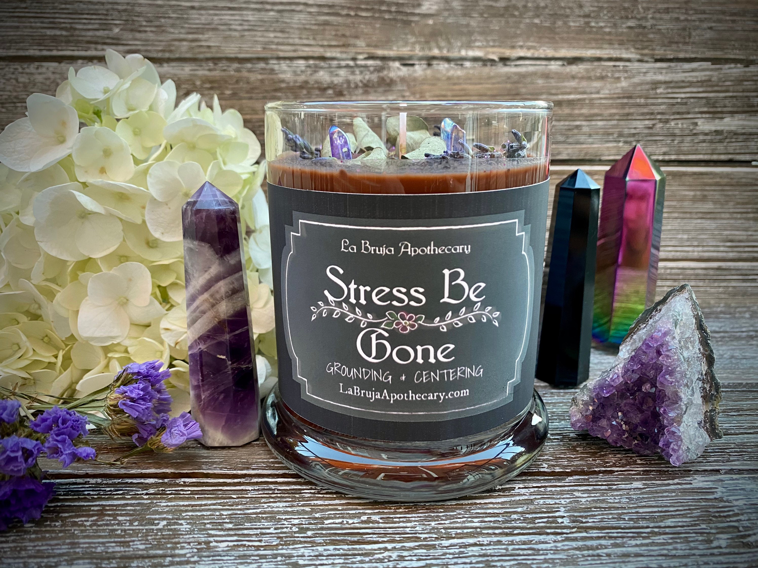 Stress Be Gone Anxiety Candle Mental Health Candle Stress Etsy