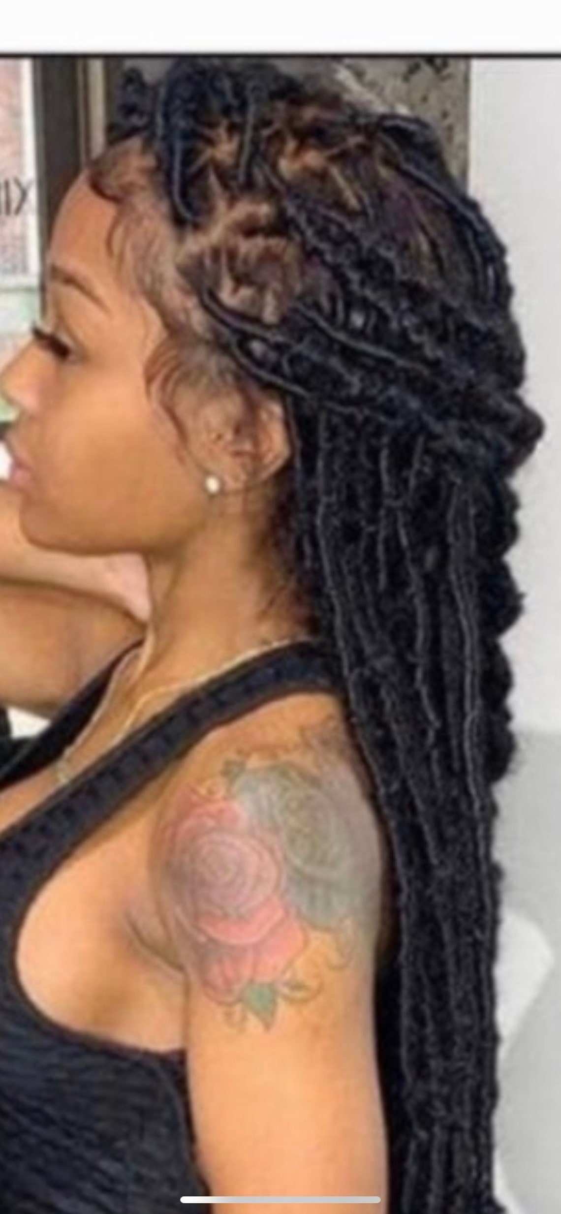 Distressed Faux Locs Butterfly Faux Locs Full Lace Distressed Etsy