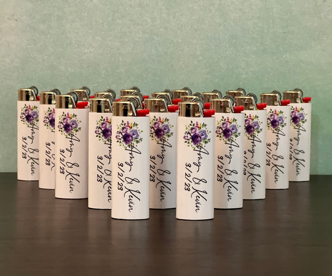 Wedding Favor Custom Lighters Etsy