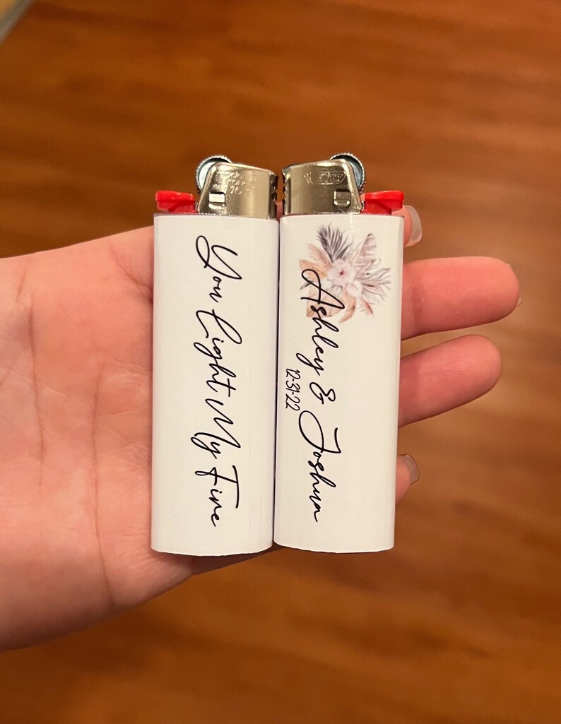 Wedding Favor Custom Lighters Etsy