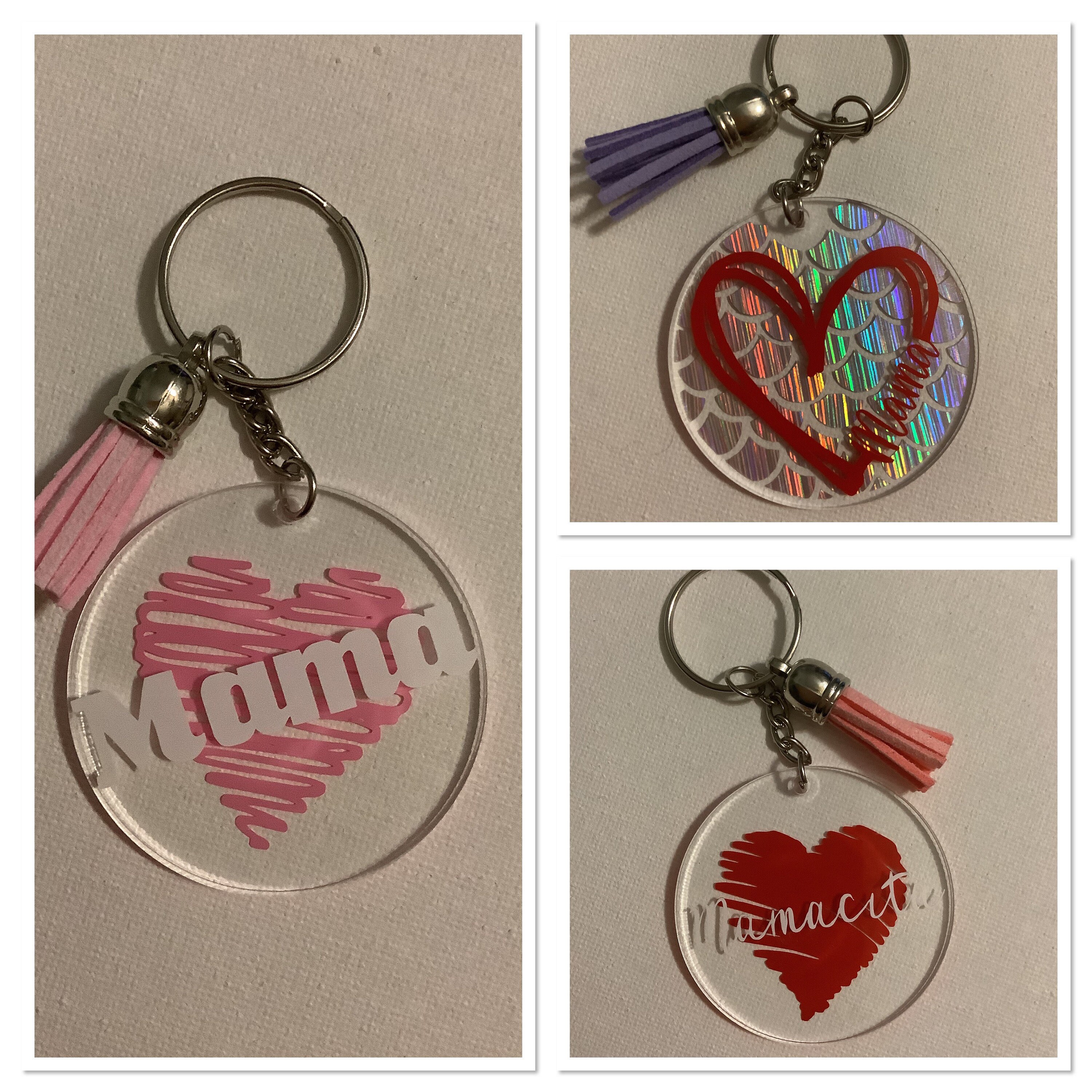 Acrylic Keychain Mama Keychain Gifts for Mom Personalized Etsy