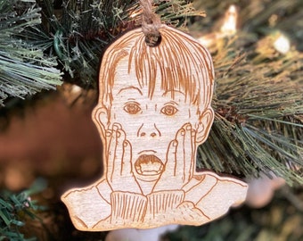 ケビン！ - ホームアローンのクリスマス映画 - 手作りの木製