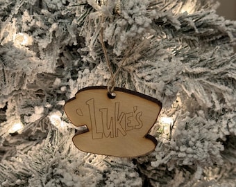 Luke’s Gilmore Girls wooden Christmas ornament